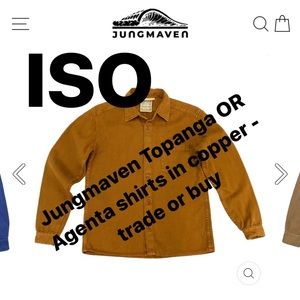 ISO Jungmaven Topanga or Agenta shirt in Copper sizes S or XS